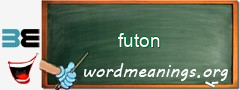 WordMeaning blackboard for futon